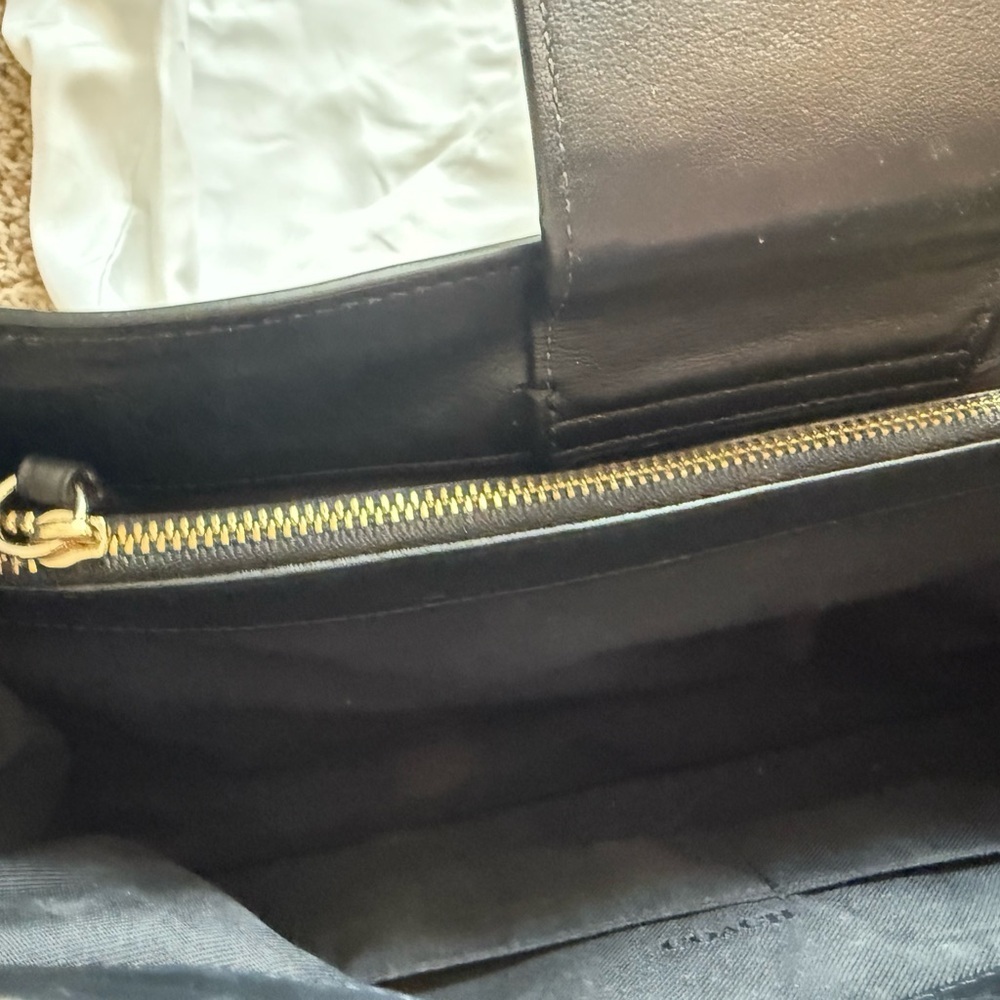 Coach Swagger Black Pebbled Leather Satchel Tote Bag - Picture 15 of 16
